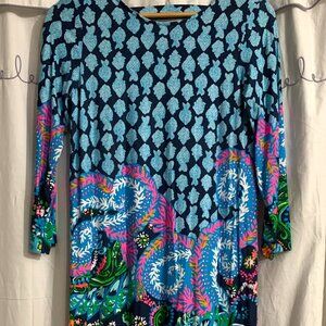 Lilly Pulitzer Take Me To The Sea Dress Fish Shift Size Small Women